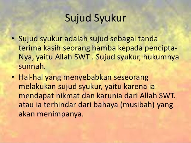 Presentasi pai sujud sahwi, syukur, tilawah