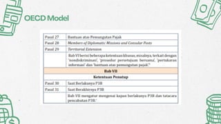 Model of Double Tax Convention and Structure of Tax Treaties | PDF