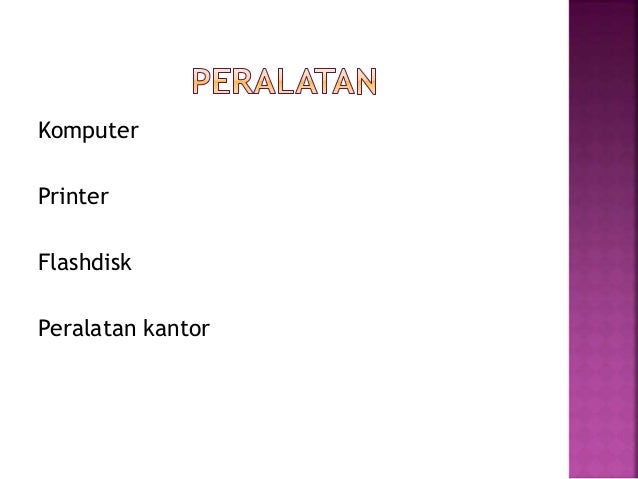 Presentasi pelaksanaan praktek kerja industri (prakerin)