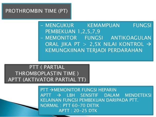 Presentasi pemeriksaan penunjang