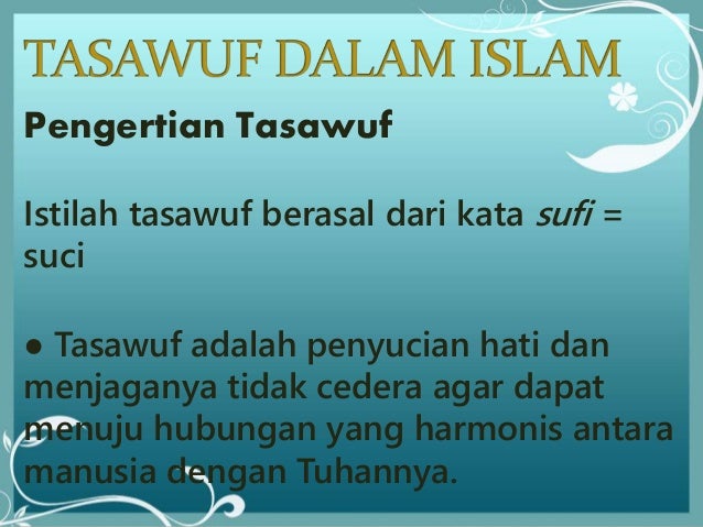 Gambar Tasawuf Islam - Ilmu Tasawuf