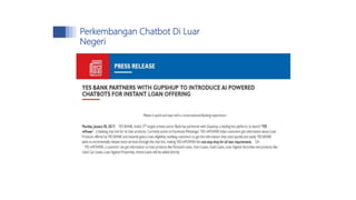 Perkembangan Chatbot Di Luar
Negeri
 