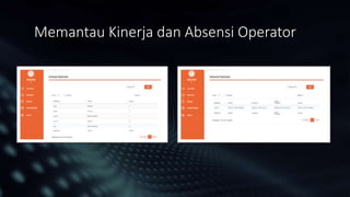 Memantau Kinerja dan Absensi Operator
 