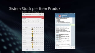 Sistem Stock per Item Produk
 