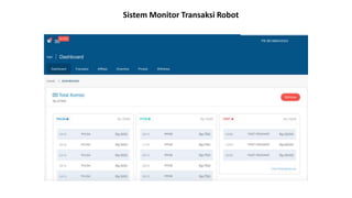 Sistem Monitor Transaksi Robot
 