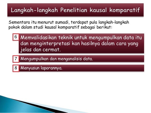 Presentasi penelitian kuantitatif kausal komparatif