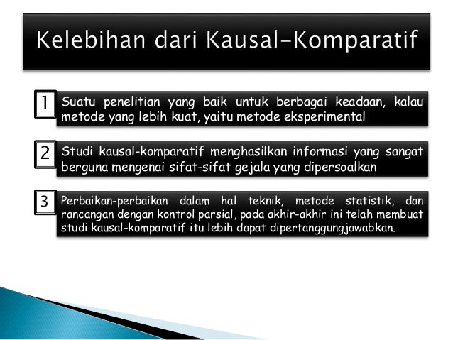 Presentasi Penelitian Kuantitatif Kausal Komparatif
