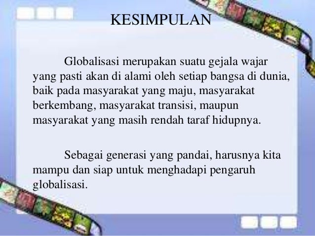 Presentasi Pengaruh Globalisasi Terhadap Budaya Bangsa