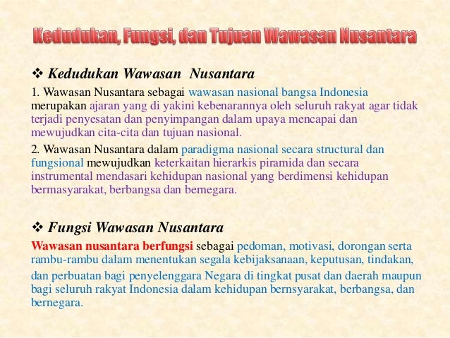 Pendidikan Kewarganegaraan Wawasan Nusantara