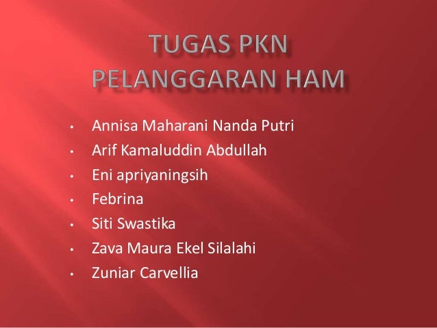 Ppt Pelanggaran Ham