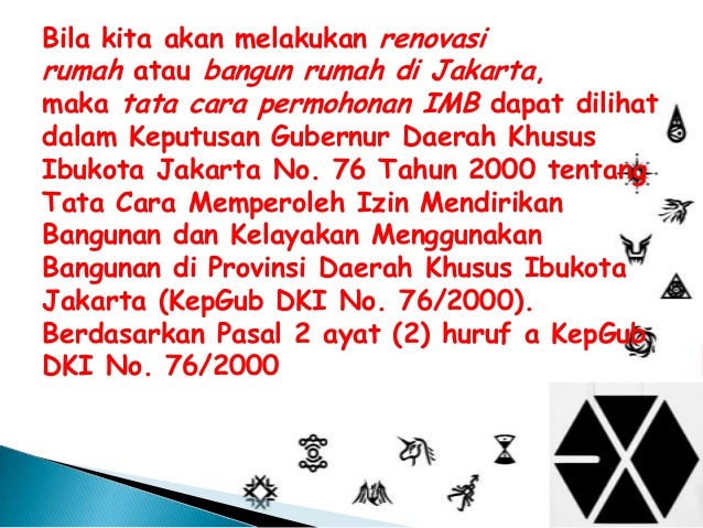 izin surat renovasi rumah Contoh presentasi