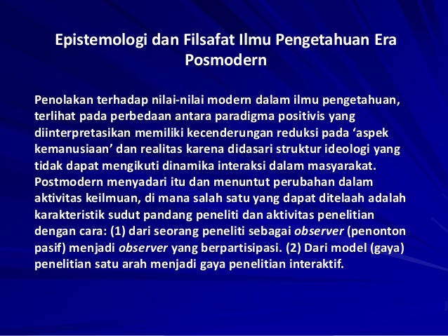 presentasi post modernisme presentasi post modernisme