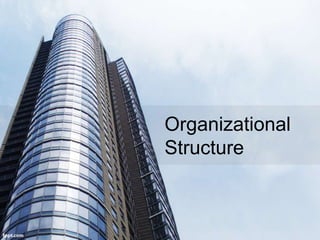 Organizational 
Structure 
 