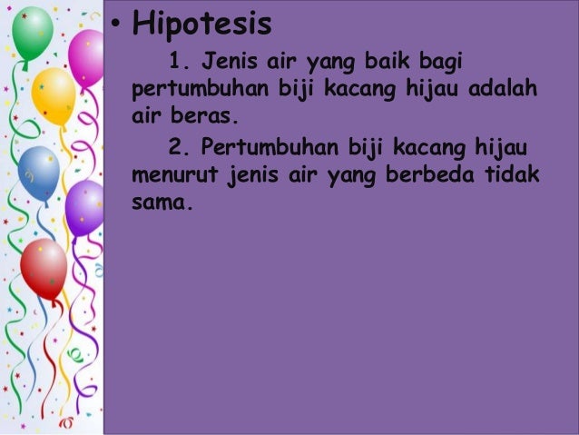 Presentasi praktikum biologi (kacang hijau)