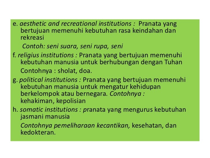 Presentasi pranata sosial