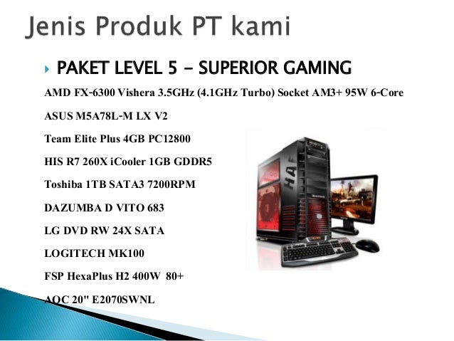 Presentasi produk komputer Gaming