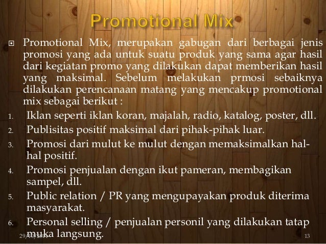 Presentasi promosi periklanan Presentasi promosi periklanan