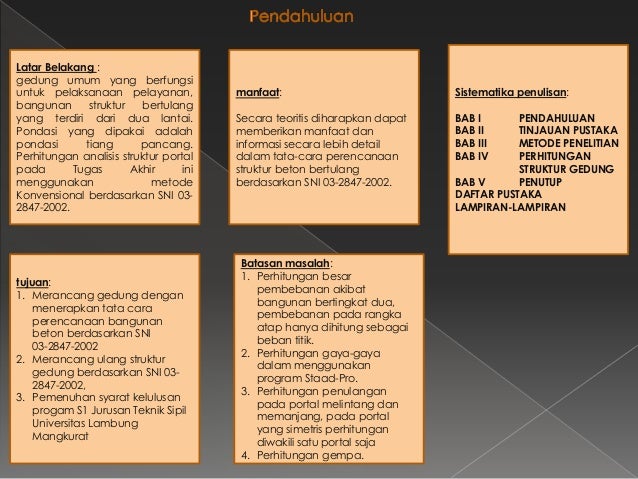 Presentasi proposal tugas akhir perancangan ulang gedung Presentasi proposal tugas akhir perancangan ulang gedung