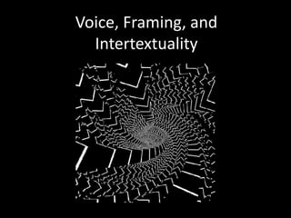 Voice, Framing, and
Intertextuality

 