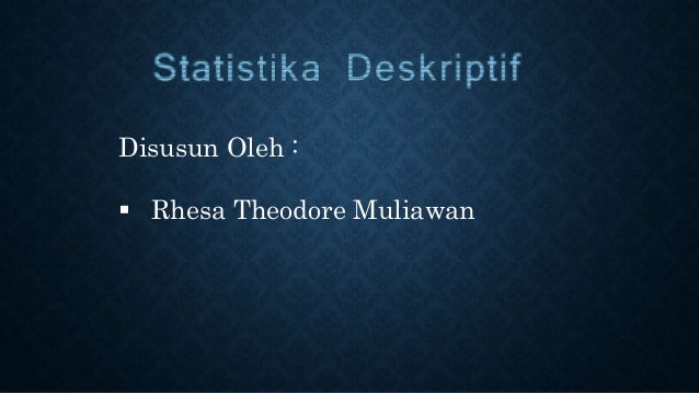 Statistika Dasar