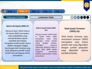 Presentasi Sidang Skripsi Variabel Debt to Equity Ratio (DER) DAN ...