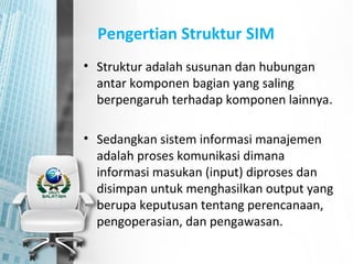 Struktur sistem informasi manajemen | PPT