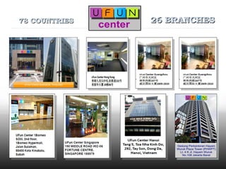 78 COUNTRIES78 COUNTRIES 26 BRANCHES26 BRANCHES
 