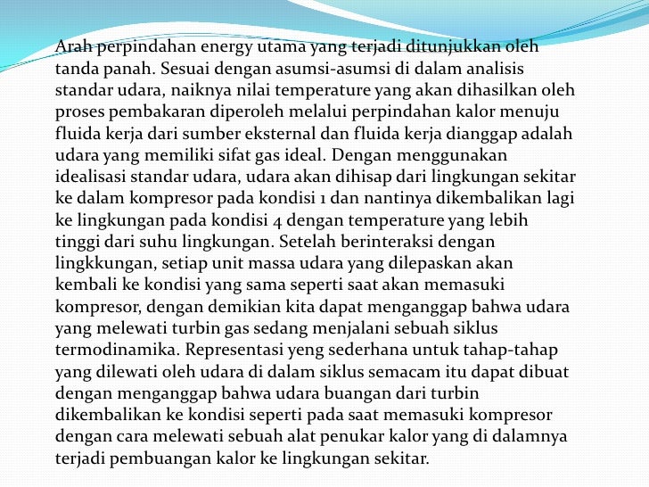 Presentasi sistem tenaga gas termodinamika Presentasi sistem tenaga gas termodinamika