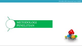 METODOLOGI
PENELITIAN
STEI SEBI | MPS | Muhammad Yusuf | 41202077
 