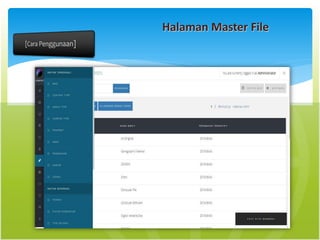 Halaman Master File
 