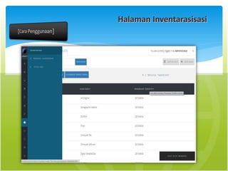 Halaman Inventarasisasi
 