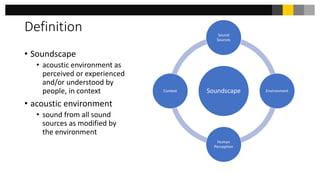 Sounds Design for landscape public space in urban environment | PDF