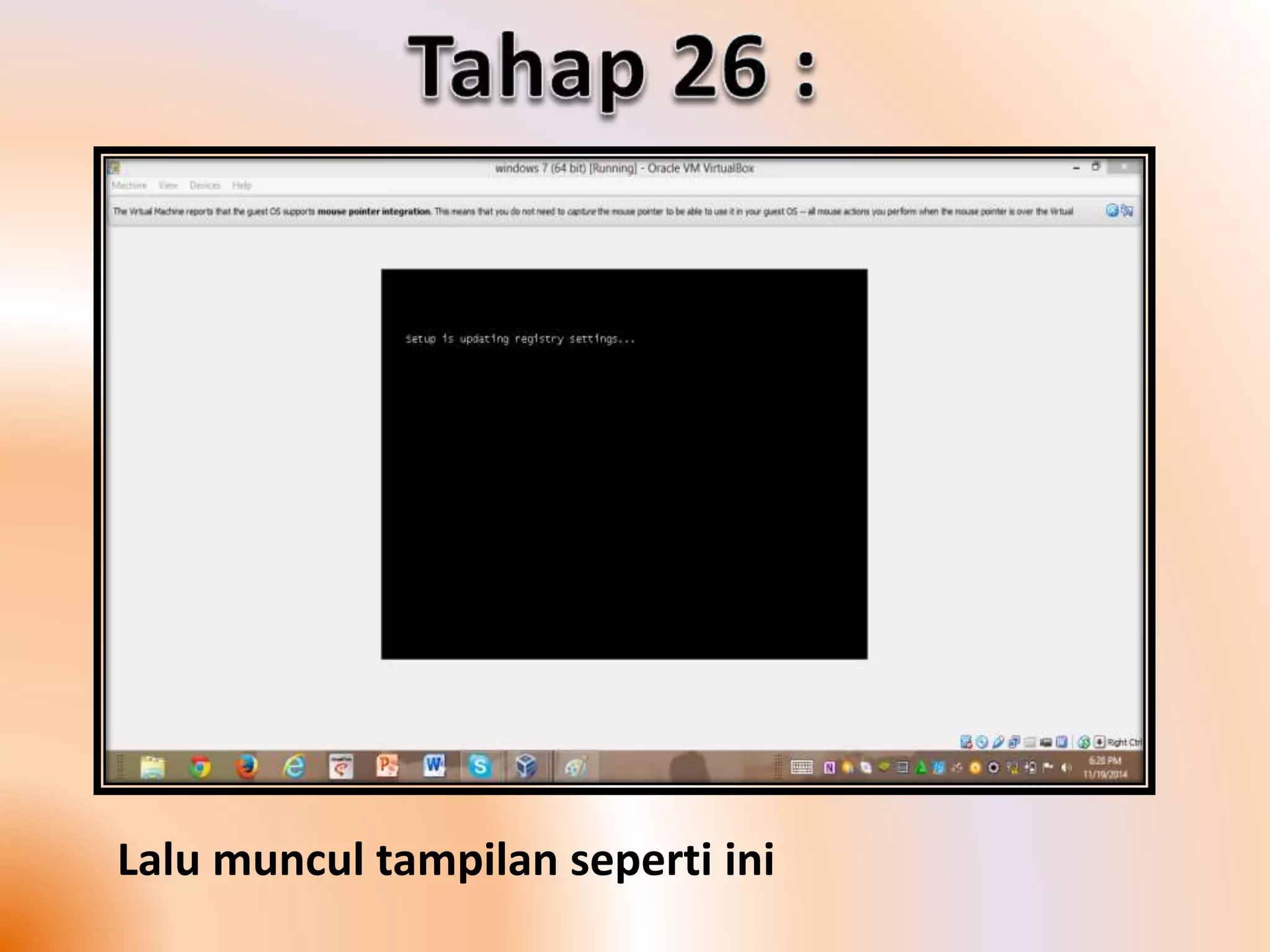 Lalu muncul tampilan seperti ini 
 