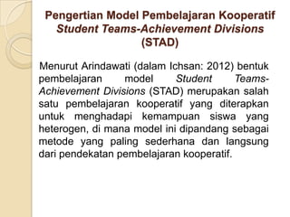 Stad Learning Model Presentasi stad | PPTX