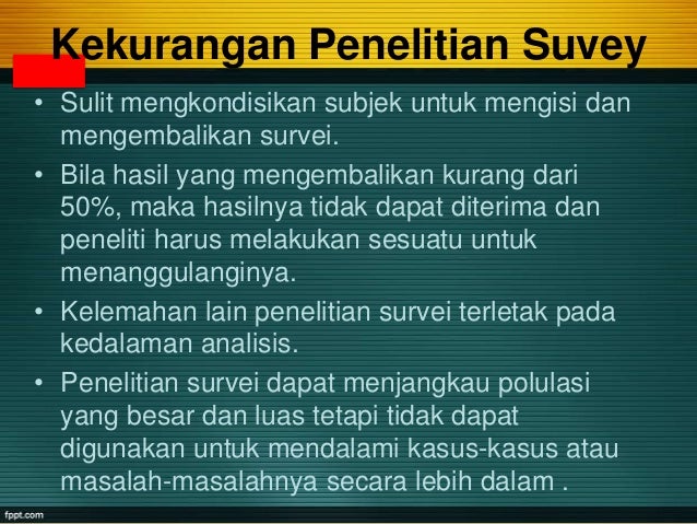 Penelitian Survey