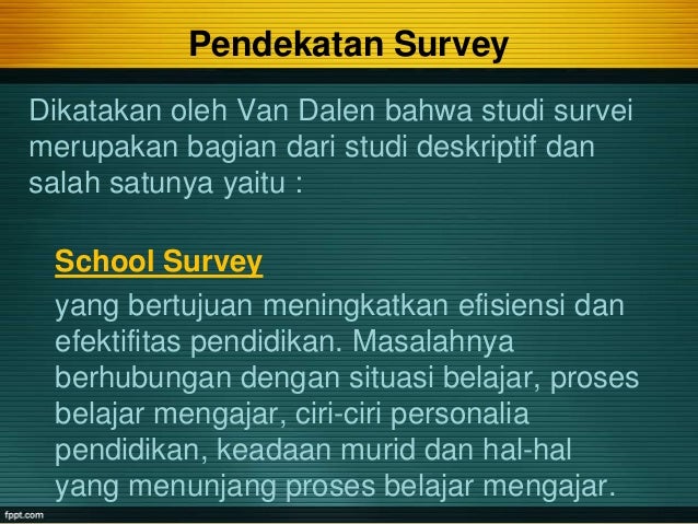 Penelitian Survey