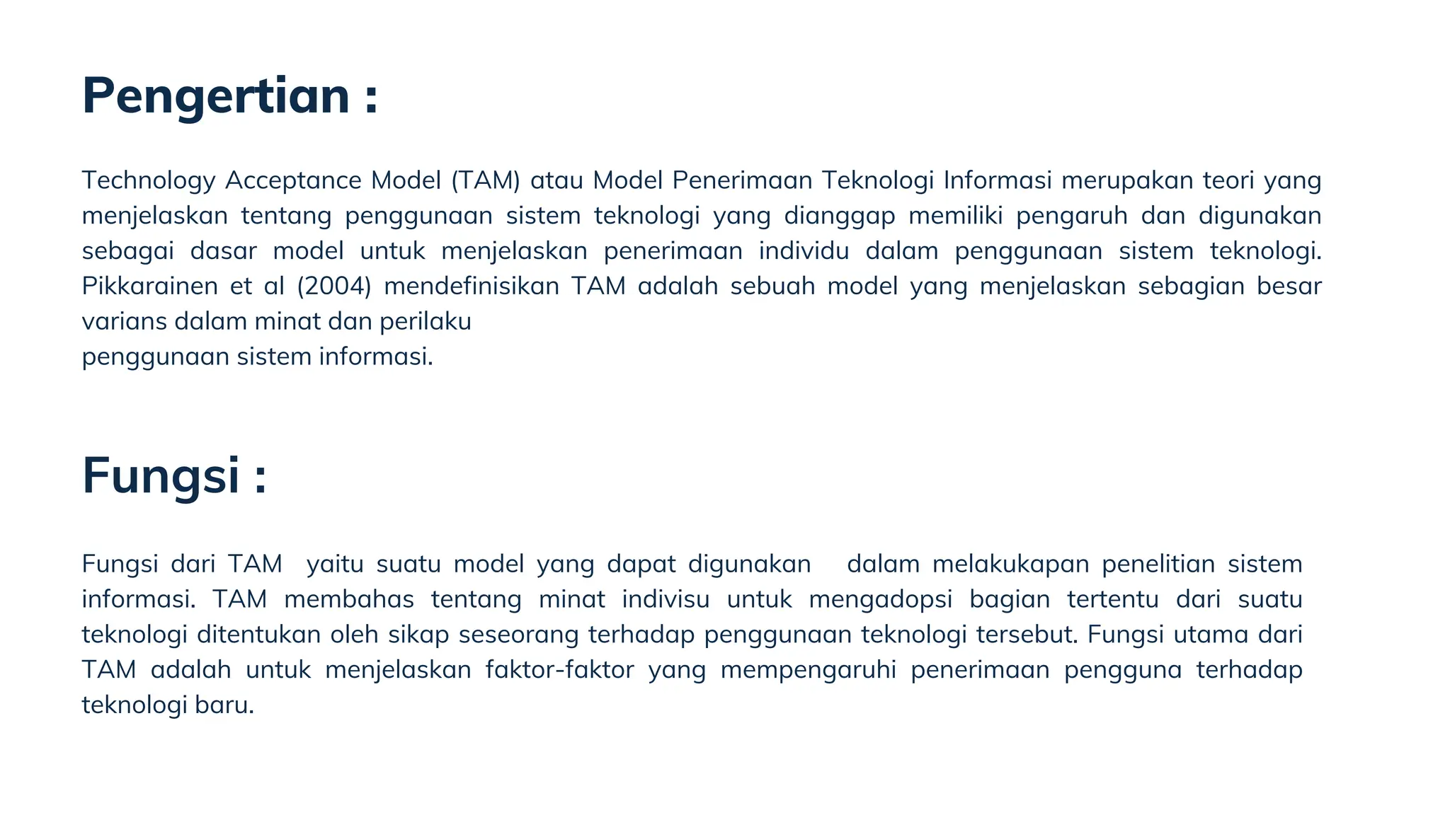 Aplikasi Technology Acceptance Model (TAM) | PDF