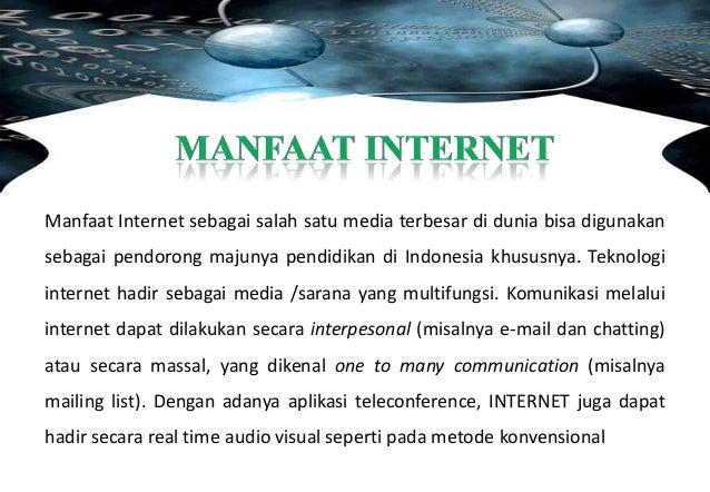 Presentasi teknologi internet dan web
