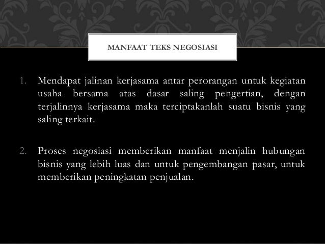 Presentasi Teks Negosiasi B Indo Kelompok 5