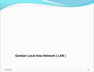 33 
Gambar Local Area Network ( LAN ) 
Komputer 
 