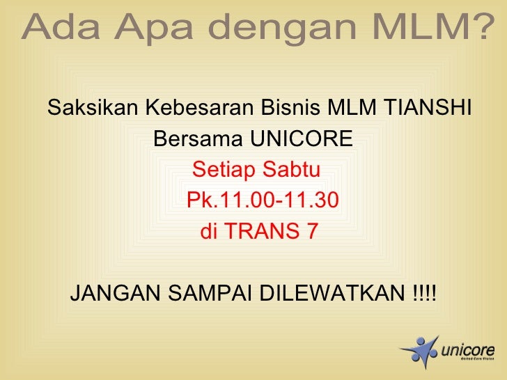 Presentasi Tianshi Unicore Presentasi Tianshi Unicore