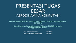 Analisis menggunakan CFD-Ansys dan analitik menggunakan | PPTX