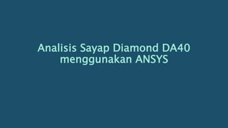 Analisis menggunakan CFD-Ansys dan analitik menggunakan | PPTX