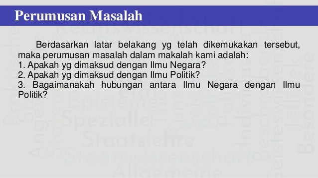 Hubungan Ilmu Negara Dengan Ilmu Politik
