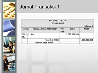 Jurnal Transaksi 1
 