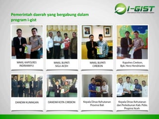 Sp
Pemerintah daerah yang bergabung dalam
program i-gist
 