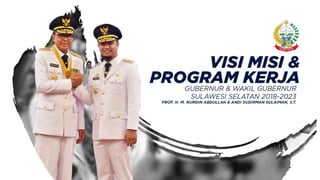 Visi Misi Gubernur Nurdin Abdullah dan Wakil Gubernur Andi Sudirman Sulaiman (Prof Andalan)