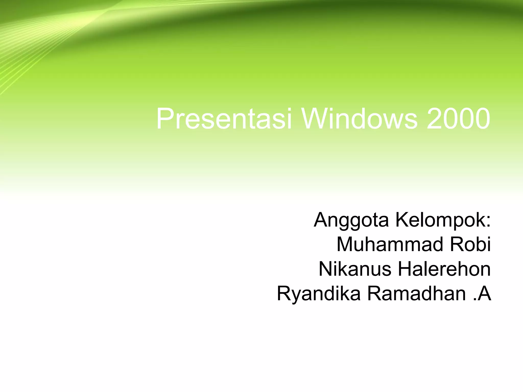 Windows 2000 | PPT