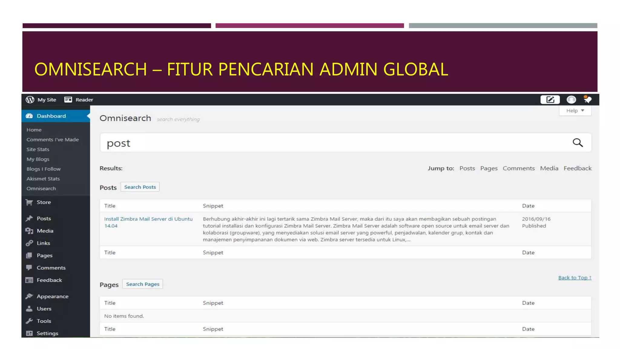 OMNISEARCH – FITUR PENCARIAN ADMIN GLOBAL
 