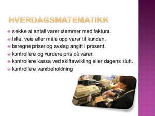 Presentasjon fra gruppe 1